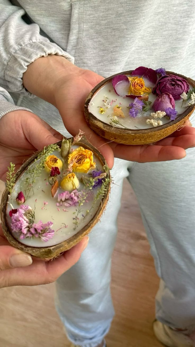 Coconut Shell Candle
