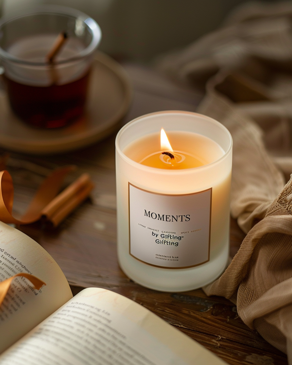 Frosted Glass Jar Candle
