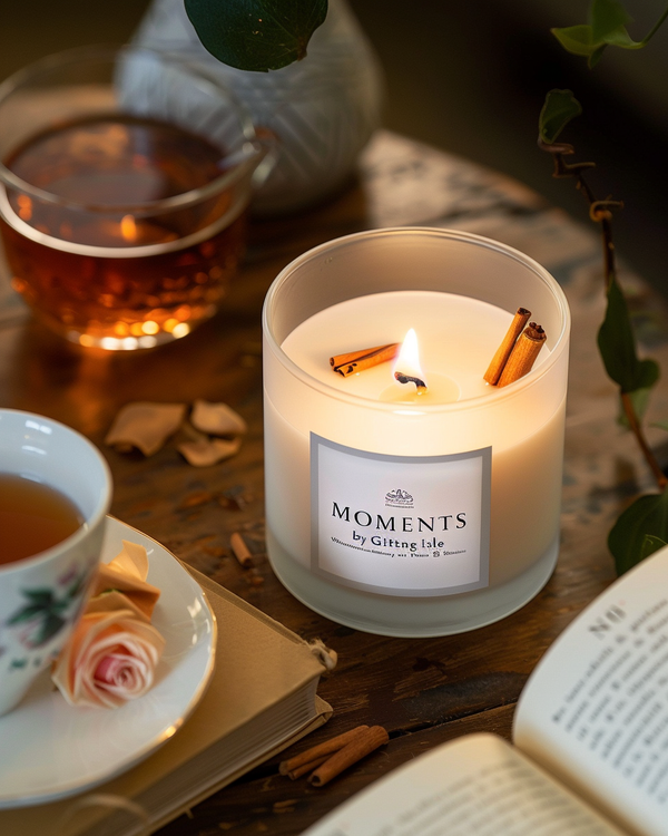 Frosted Glass Jar Candle