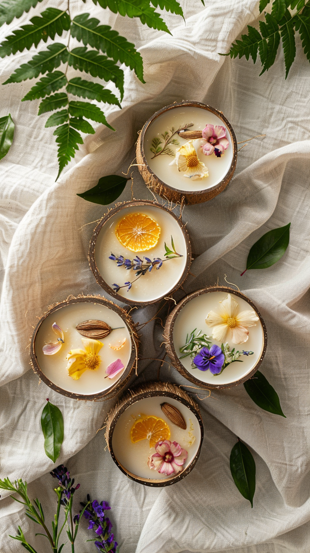 Coconut Shell Candle