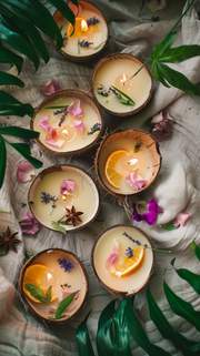 Coconut Shell Candle