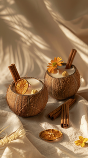 Coconut Shell Candle